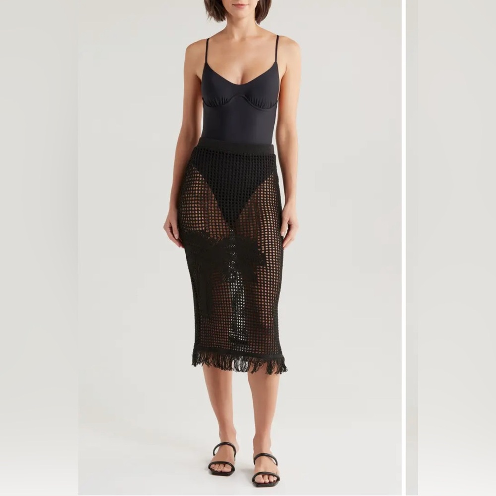 MAAJI Ginger Garden Tano Sheer Cover-Up Skirt M-L